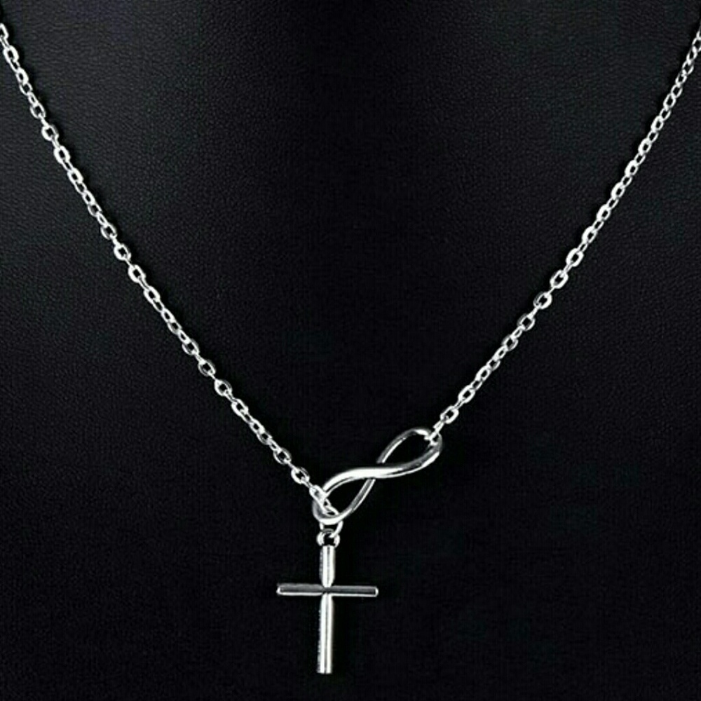 Infinity Cross Necklace - Picture 3 of 3